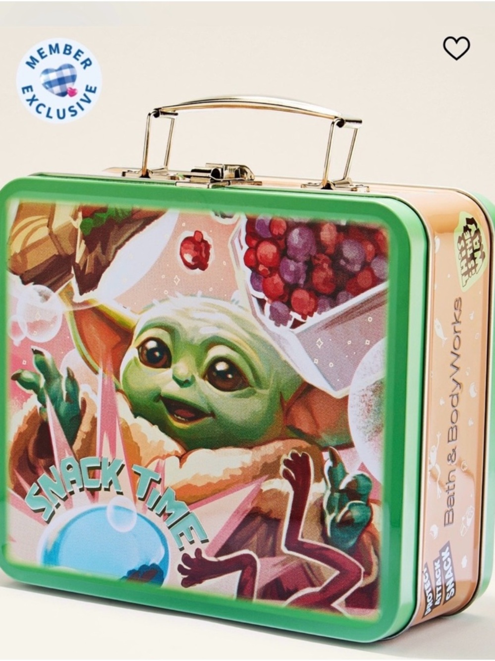 Bath & Body Works Star Wars Grogu Snacktime Lunchbox Tin Disney Baby Yoda 2026